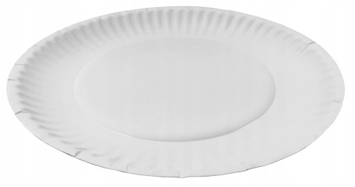 Papierové taniere biele 23cm 50ks tanierový tanier