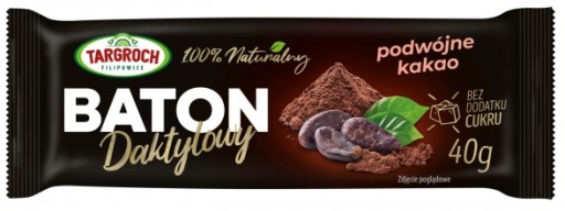 Targroch datľová tyčinka s dvojitým kakaom Dvojité kakao 40g