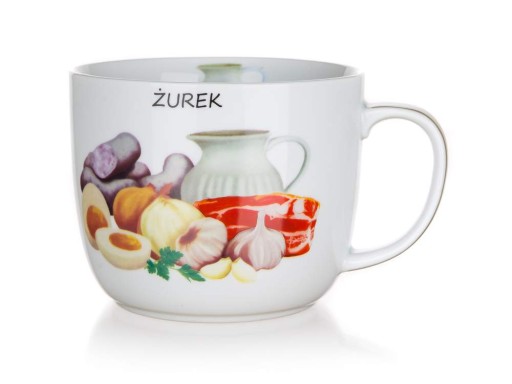 KERAMICKÝ HRNČEK NA KYSLÁ POLIEVKA 730ml + RECEPT