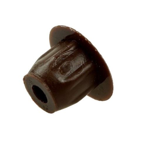 100x Hnedá nábytková hmoždinka pre 5mm otvor