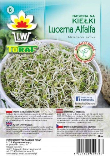 Lucerna Alfalfa klíčky - semená 100 g