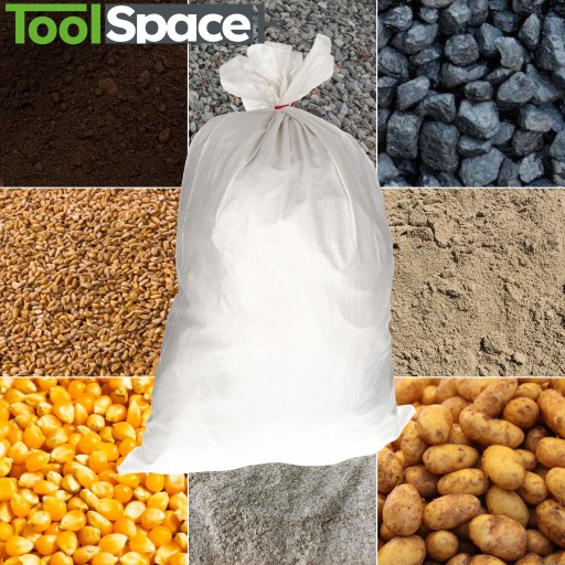 TAŠKA 25kg 50X85cm PP TAŠKY Uhoľné zrno šutre šité VEĽMI PEVNÉ 53g x10
