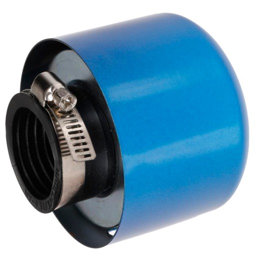 VZDUCHOVÝ FILTER KUŽEĽOVÝ, modrý, priemer 31mm Moretti