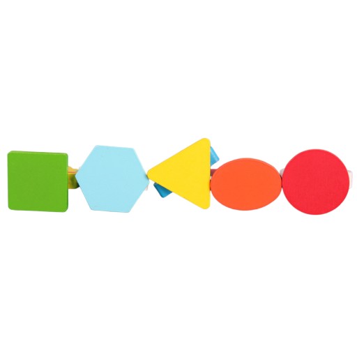Náučné drevené puzzle safari bloky 0057