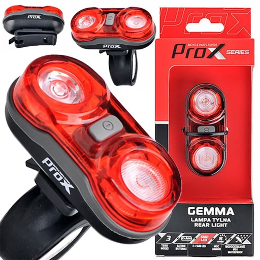 Zadné svetlo /batéria/ PROX GEMMA 2 x 0,5W LED diel