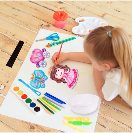SADROVÉ MAGNETY DO CHLADNIČKY PRINCESS DIY ART SADA NA MAĽOVANIE
