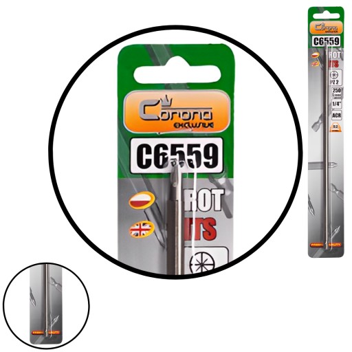 ČEPEĽOVÝ BIT DLHÝ POZ Hrot 2 x 250 mm OCEL S2-ACR SOLID RICHMANN C6559