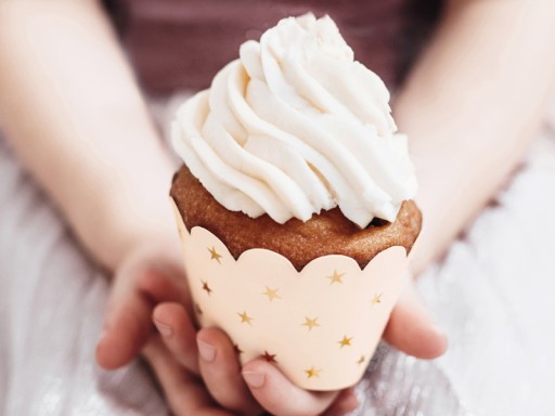 Košíčky na muffiny, 5x7,5x5cm, svetlé broskyňové