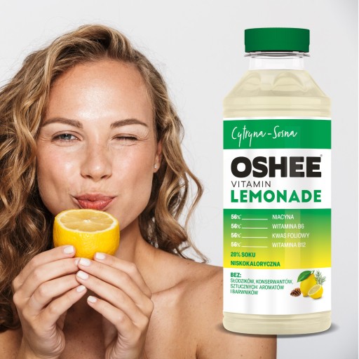Oshee Vitamín Limonáda Lemon-Pine 555 ml x6
