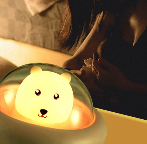 BEZDRÔTOVÁ mäkká silikónová LED nočná lampa pre DETI BEAR BEAR BEAR BEAR