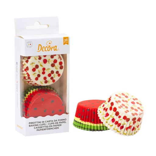 Košíčky na muffiny LETNÉ OVOCIE 50x32mm 36 ks