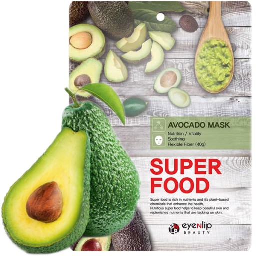Zvlhčujúca maska proti vráskam KOREAN AVOCADO TV MASK