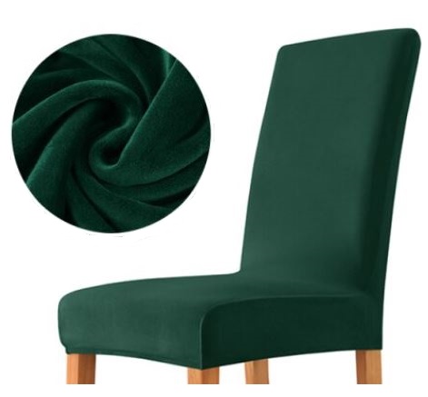 POTAH na plyšové kreslo VELVET, TMAVOZELENÁ