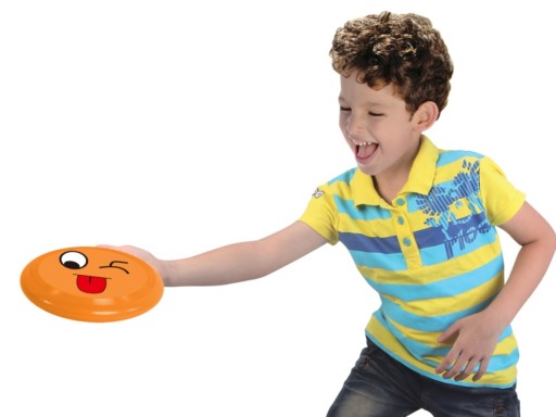 HÁDZACÍ KOTÚČ FRISBEE, LIETAJÚCI KOTÚČ, ÚSMEV