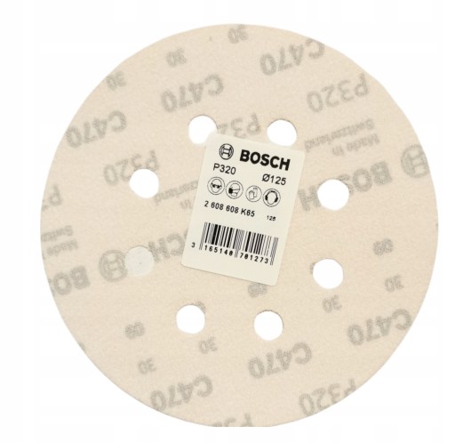 BOSCH brúsny kotúč na suchý zips 125mm P320 C470 1 ks