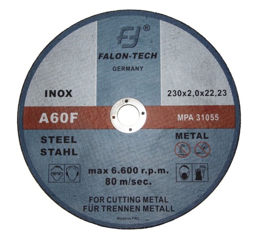 FALON-TECH INOX KOVOVÝ REZNÝ KOTÚČ 230/2,0 mm