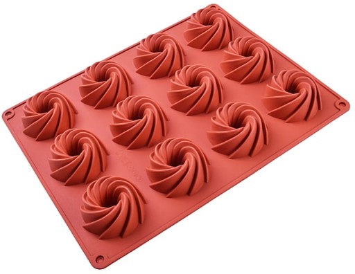 Silikónová forma na pečenie na Twisted Cupcakes 12 pohárov