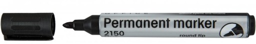 Permanentný popisovač D.RECT 2150, okrúhly, čierny