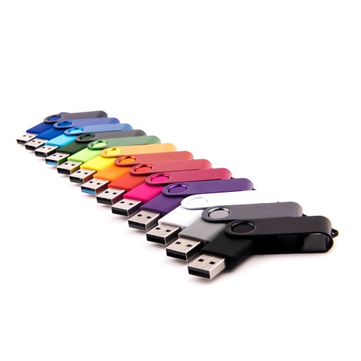 Pendrive TWISTER 2 GB s gravírovaním loga alebo textu
