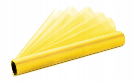 Organza hladká 36cm žltá ORP-009