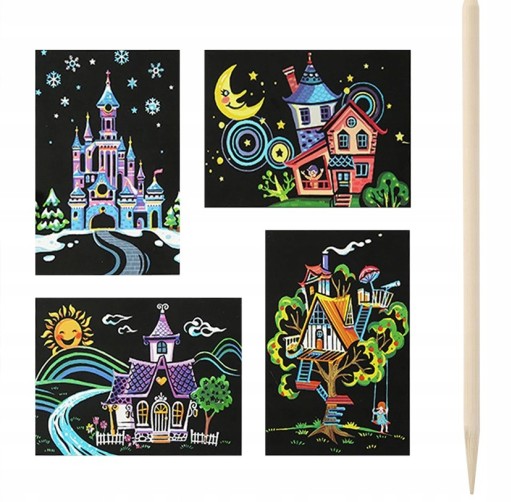 Vyfarbovacia stieracia strana SCRATCH-PAGE karty 10x14