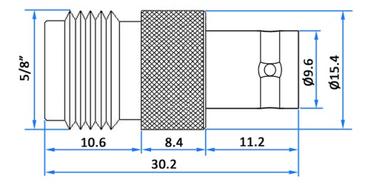 RF anténny adaptér BNC/gn-N/gn 50Ohm