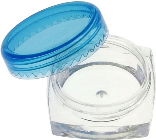 Štvorcová plastová nádoba 3ml - skrutkovacia, OR304