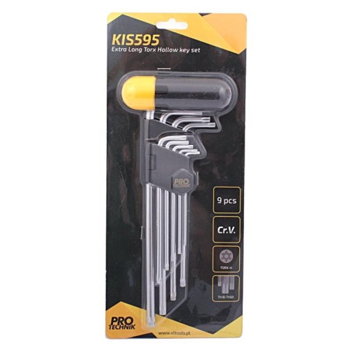 kľúče TORX Cr.V dlhý otvor TH10-50 + RÚČKA