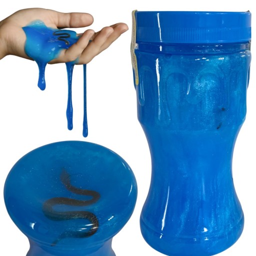 Glutek Slime Plastic Clay Antistresové prekvapenie Worm Snake 400ml