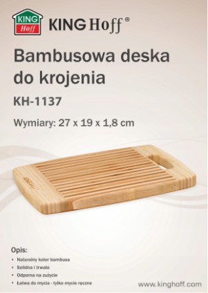 HRUBÁ DOSKA NA KRÁJANIE BAMBUSOV KINGHOFF