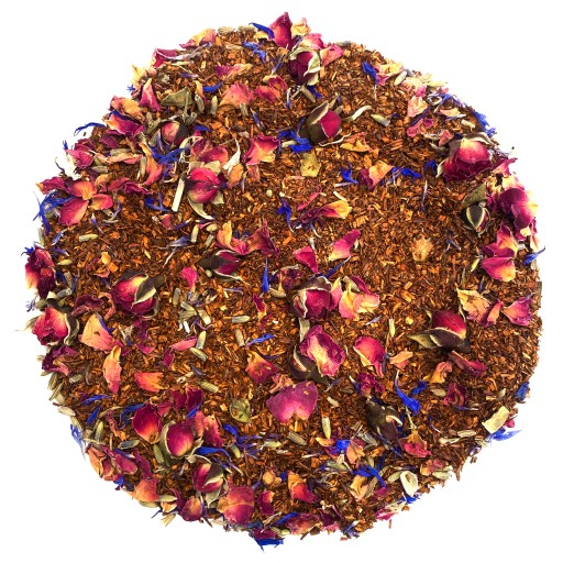 ROOIBOS čaj RUŽOVÁ LEVANDUĽA 100g aromatická levanduľa ruža