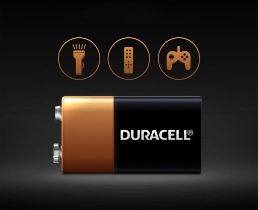 Duracell alkalické batérie 9V / 6LR61 - 1 ks.