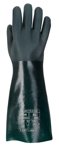 Chemicky odolné dvojvrstvové rukavice A845 45 cm XL