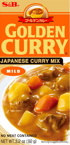Japonský originálny Golden Curry MILD Jemný 5 porcií kocky 92g S&B