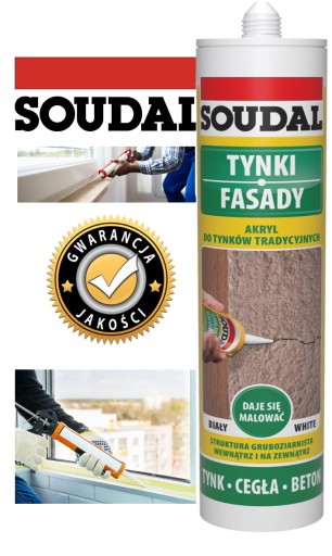 AKRYLÁT NA TRADIČNÚ OMIETKU SOUNDAL WHITE 280ml