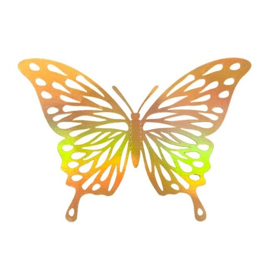 Motýle 3D samolepky na stenu Golden Butterflies