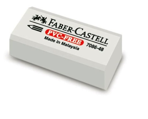 Vinylová guma na ceruzky Faber-Castell, malá biela