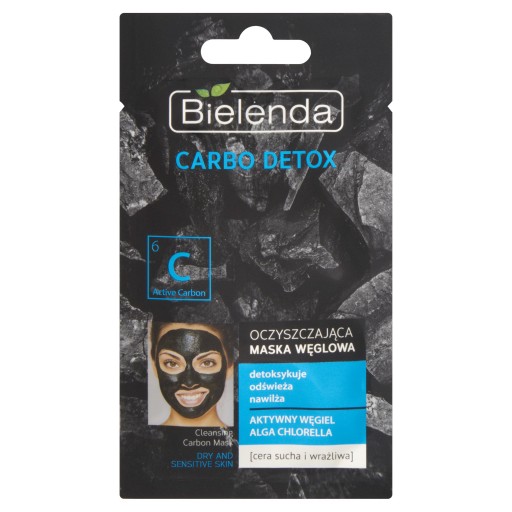Bielenda Carbo Detox čistiaca uhlíková maska c