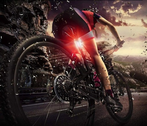 PREDNÉ ZADNÉ BICYKLE LAMPA SÚPRAVA VÝKONNÝCH VODEODOLNÝCH USB BATÉRIÍ