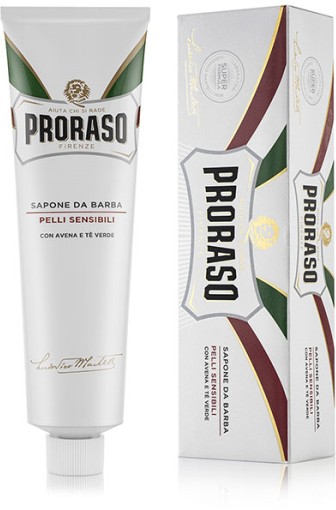 Proraso mydlo na holenie v tube, biela séria - Green Tea