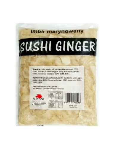 MARINOVANÝ ZÁZVOR, BIELY 1,5kg NA SUSHI