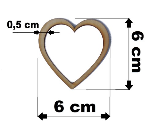 6 cm / 6 ks Hearts Ring Base pre Scrabki Catcher