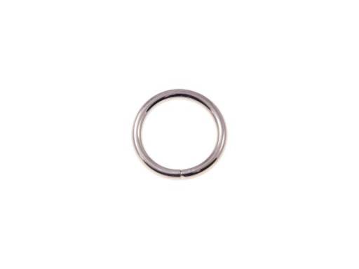 Koženkový prsteň 20x3 mm, strieborný, 10 ks