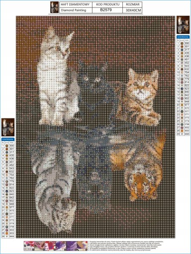 DIAMANTOVÁ VÝŠIVKA Mačky DIAMANTOVÁ PALIVA 5D Mosaic Diamantový rezací papier