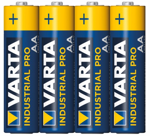 4 ks alkalických batérií Varta Industrial AA LR6