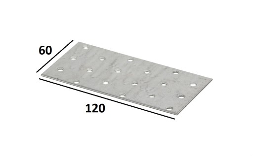 PERFOROVANÁ DOSKA PLOCHÁ SPOJKA 120x60 mm