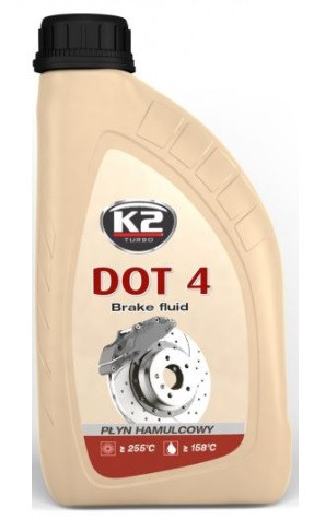 K2 DOT-4 Brzdová kvapalina triedy DOT4 1L T108