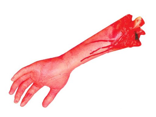 UMELÁ RUKA, Odrezaná ruka, ZDOBENÝ HALLOWEEN