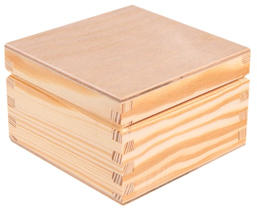 Drevená BOX KONTAJNER 10x10cm DARČEK