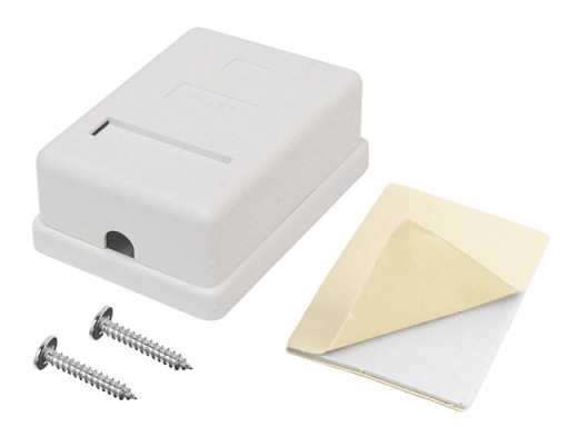 1x RJ45/8P8C STP zásuvka, tienená kat.5E, povrchové LSA kontakty